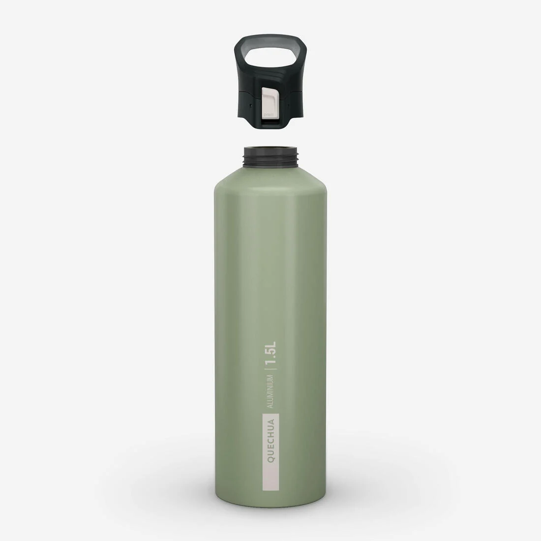1.5 L aluminium (100% recycled) water bottle with snap-on cap — تصویر 4