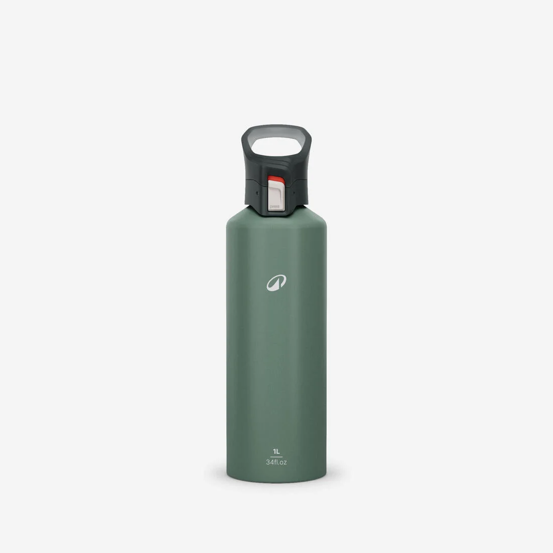 1 L aluminium (100% recycled) water bottle with snap-on cap — تصویر 2