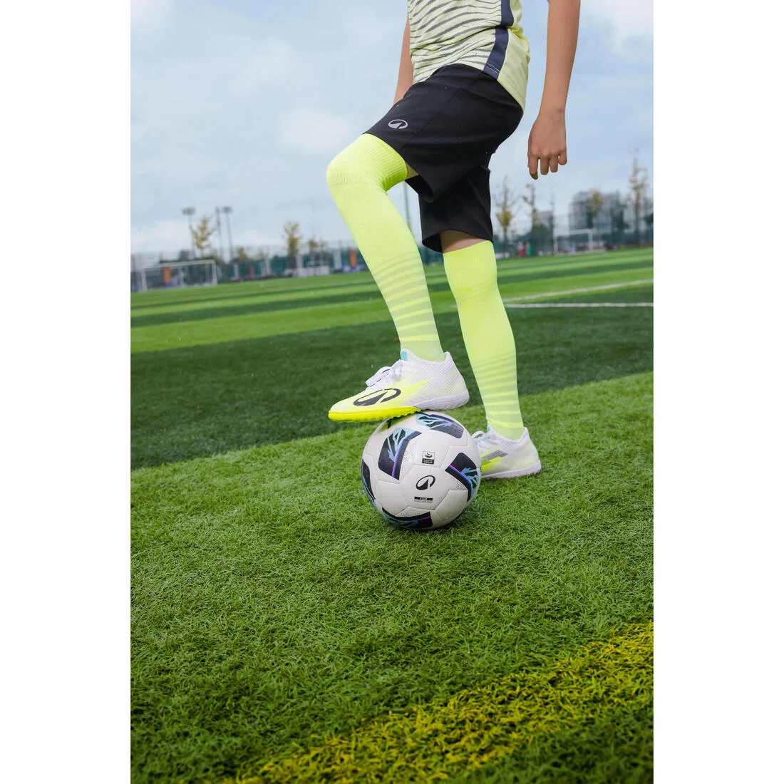 Kids' Lace-Up Football Boots CLR Turf TF — تصویر 6
