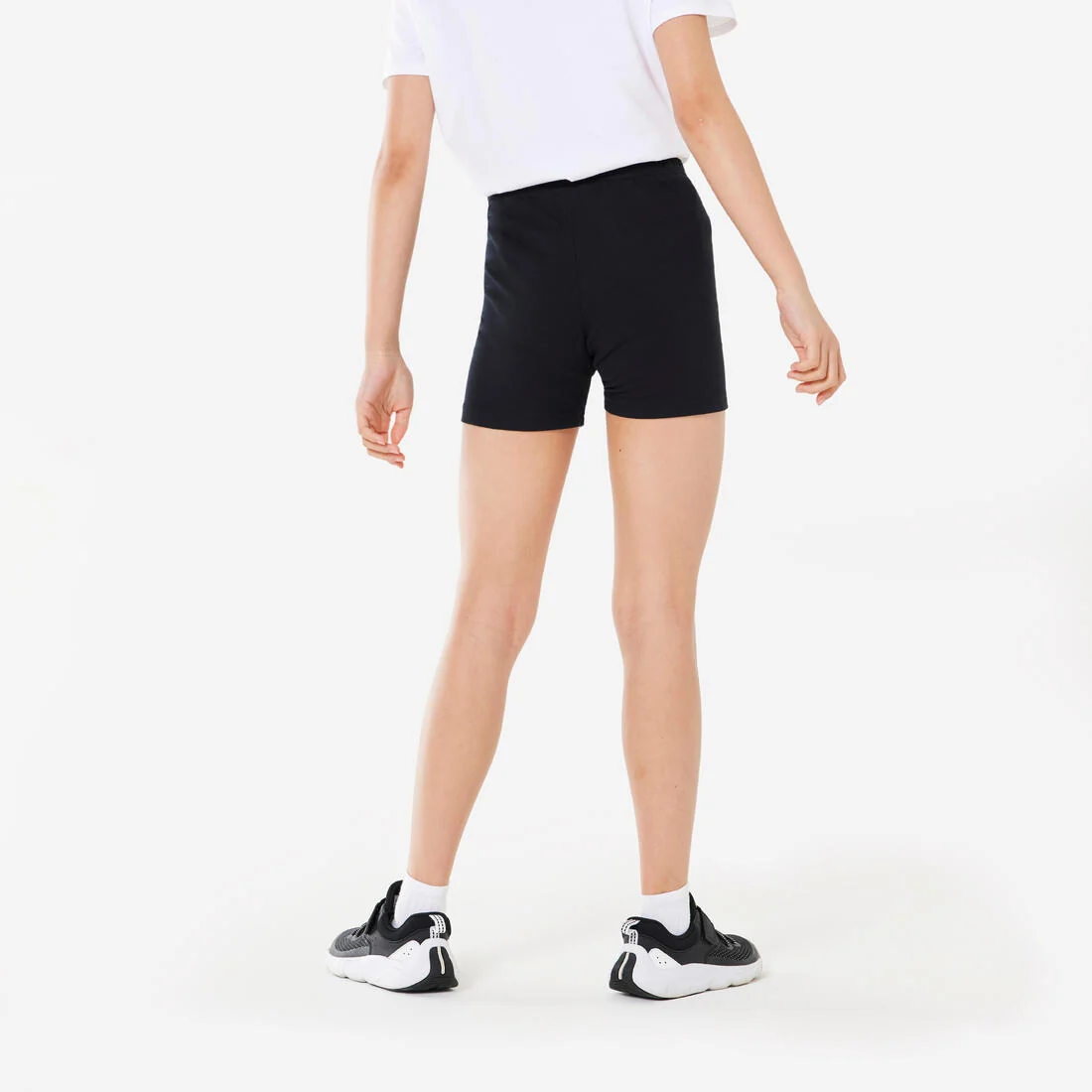 Girls' Sport Shorts Black - Cotton Shorts — تصویر 4