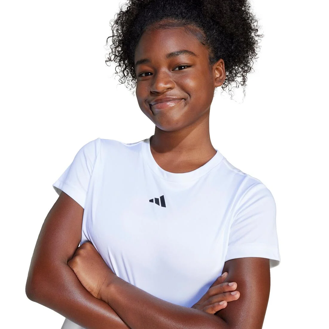 Kids Train Essentials Regular Fit Logo Training T-Shirt , White — تصویر 4