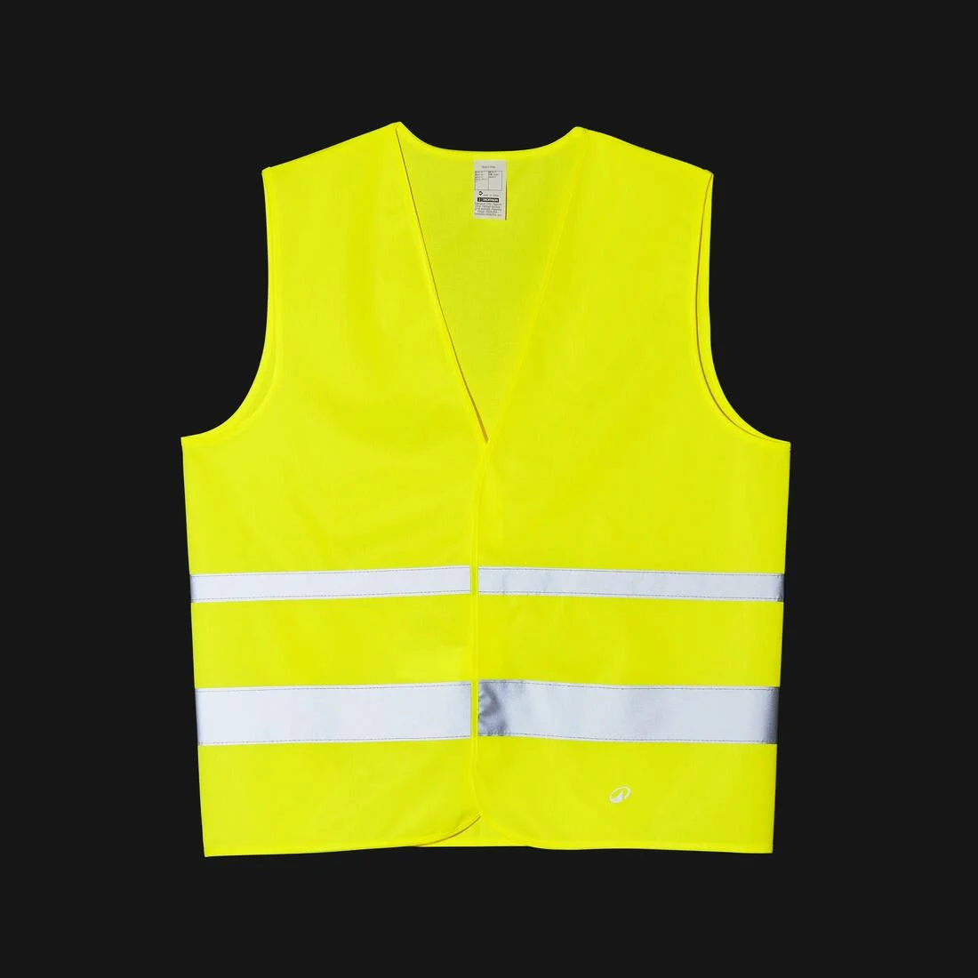 Adult High Visibility Cycling Safety Vest - Neon Yellow — تصویر 3