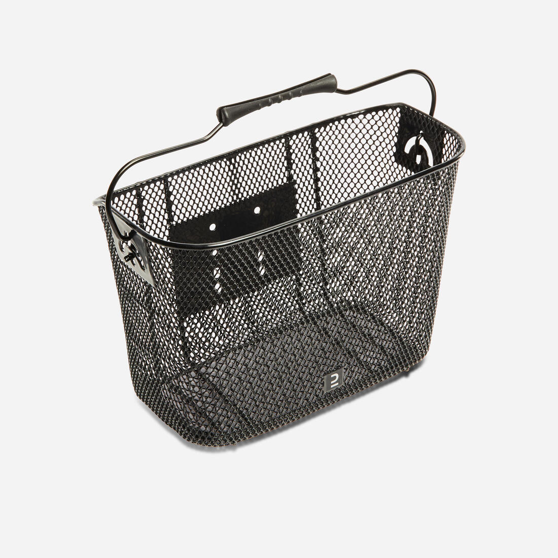 Kids' 9-Litre Metal Bike Basket-Black — تصویر 1