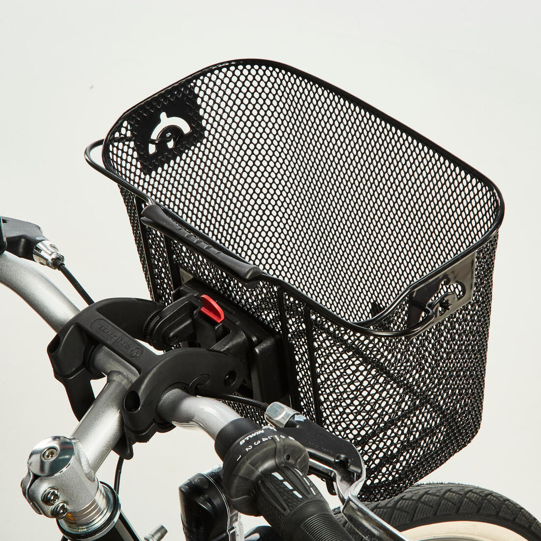 Kids' 9-Litre Metal Bike Basket-Black — تصویر 3