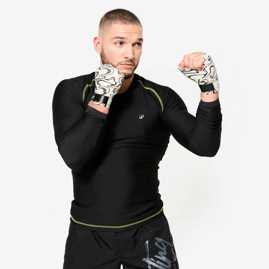 Durable Boxing Wraps 3 m - Off-White & Black — تصویر 4