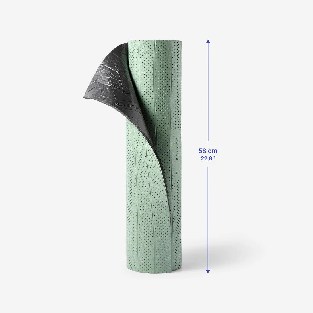 7 mm Grippy and Comfortable Fitness Mat - Green — تصویر 4