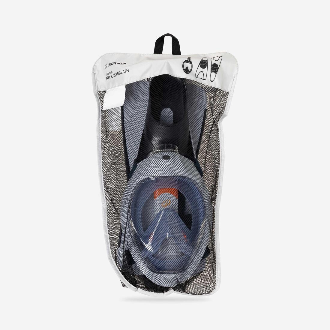 Adult Easybreath mask and fins snorkelling set, EASYBREATH set — تصویر 3