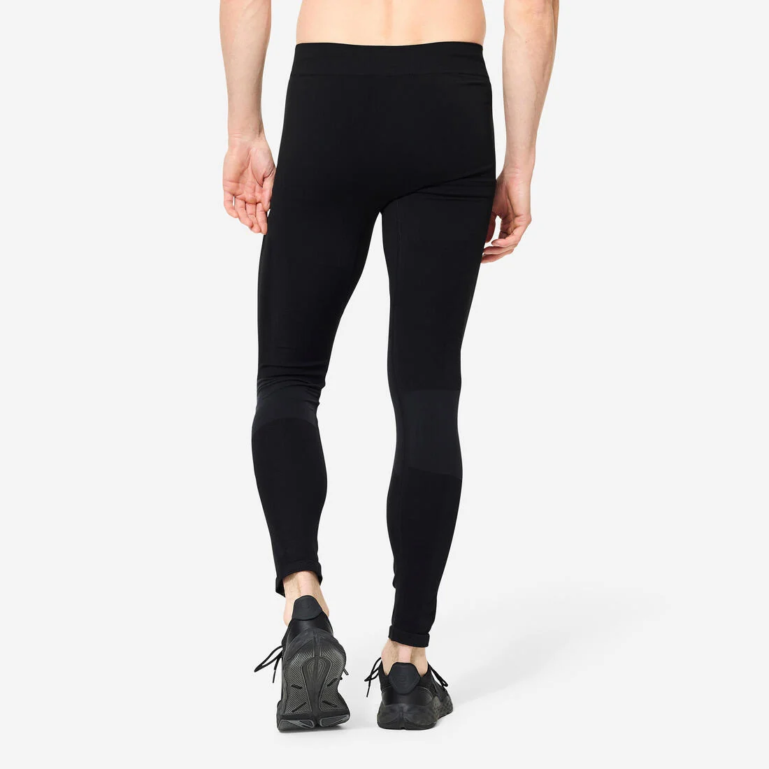 Men's Cross Training Seamless Leggings - Black — تصویر 4
