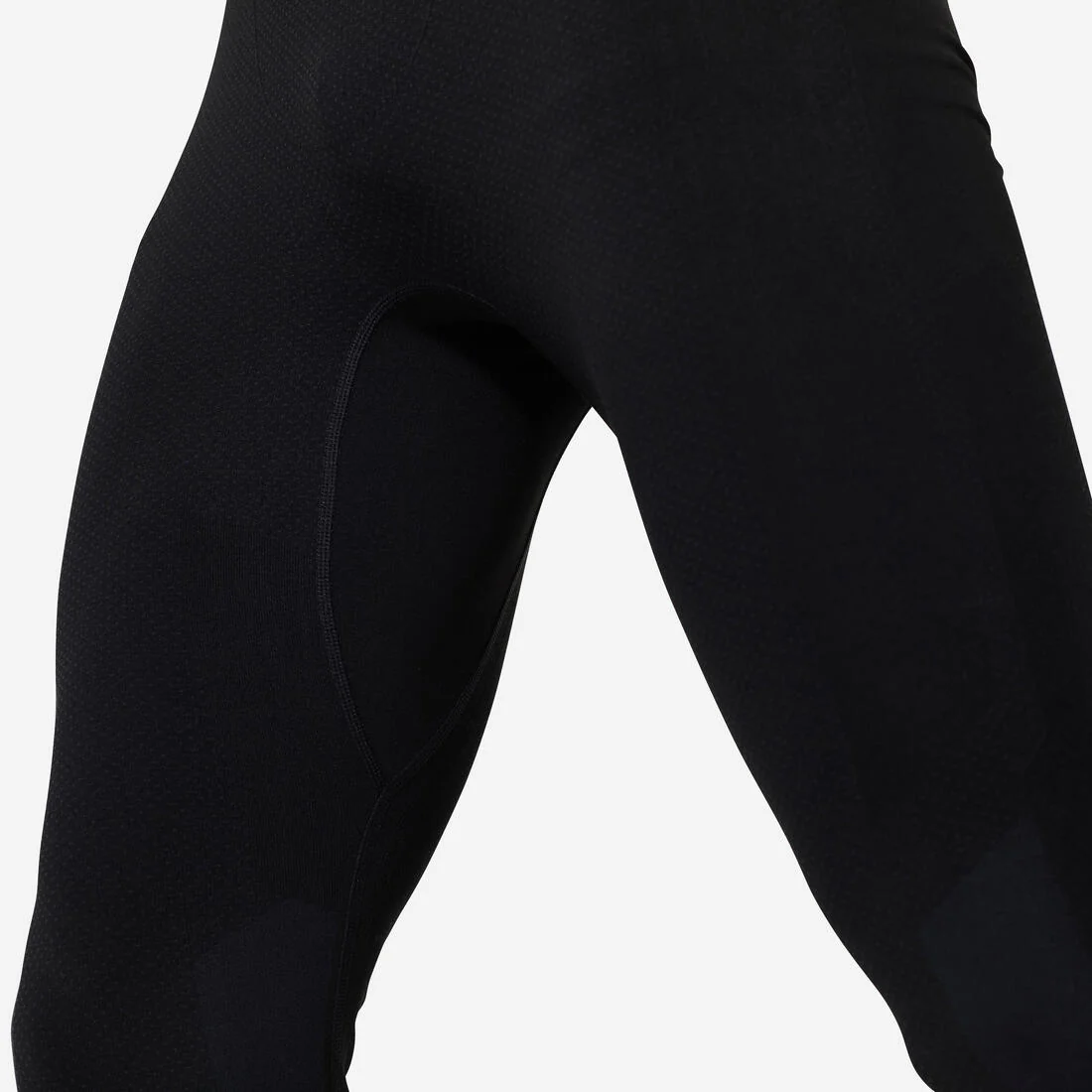 Men's Cross Training Seamless Leggings - Black — تصویر 5