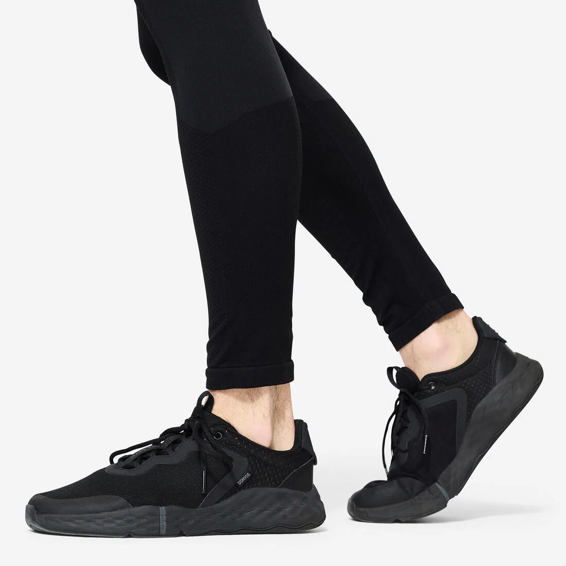 Men's Cross Training Seamless Leggings - Black — تصویر 7