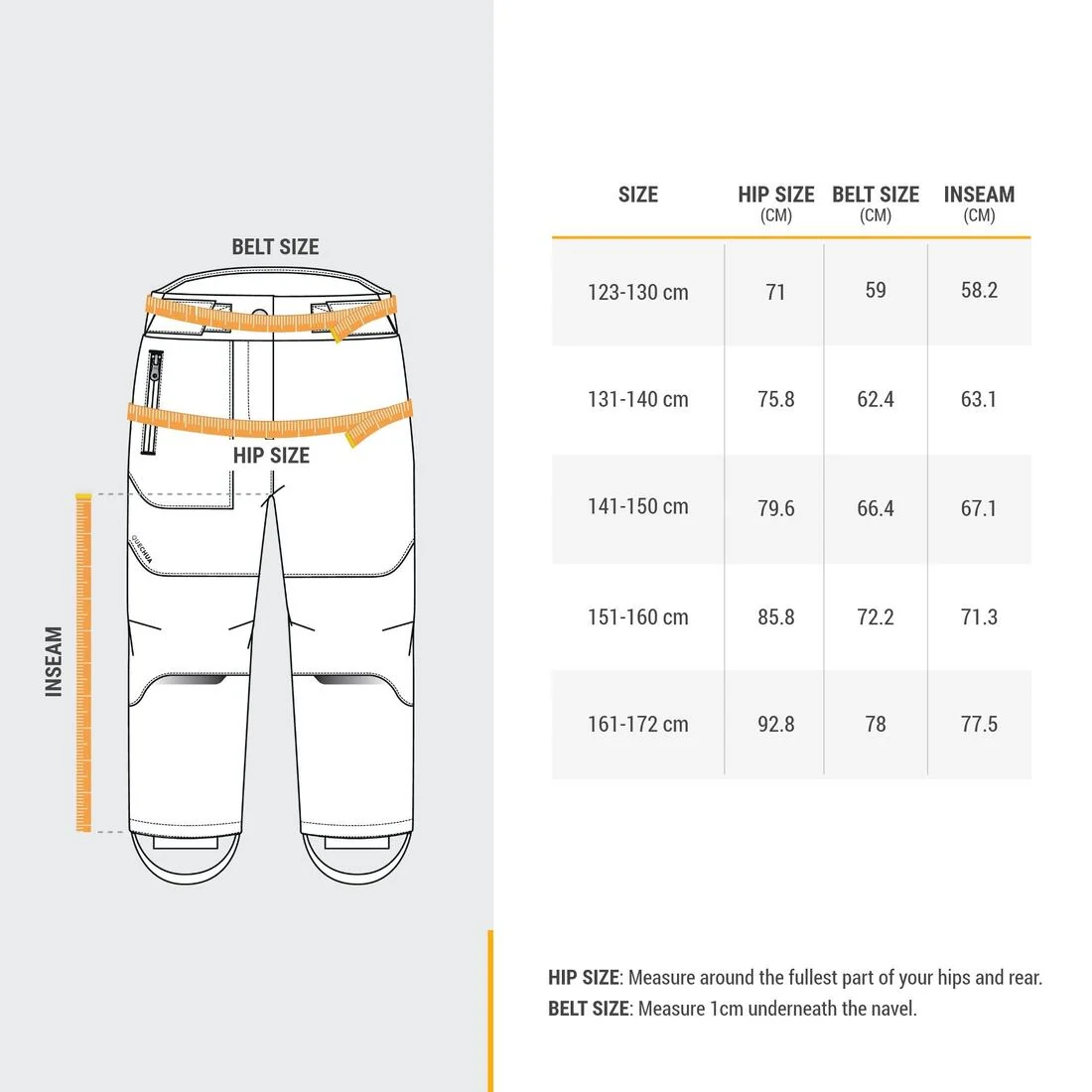 Kids’ warm softshell hiking trousers, 7-15 years, MH500 - Black — تصویر 5