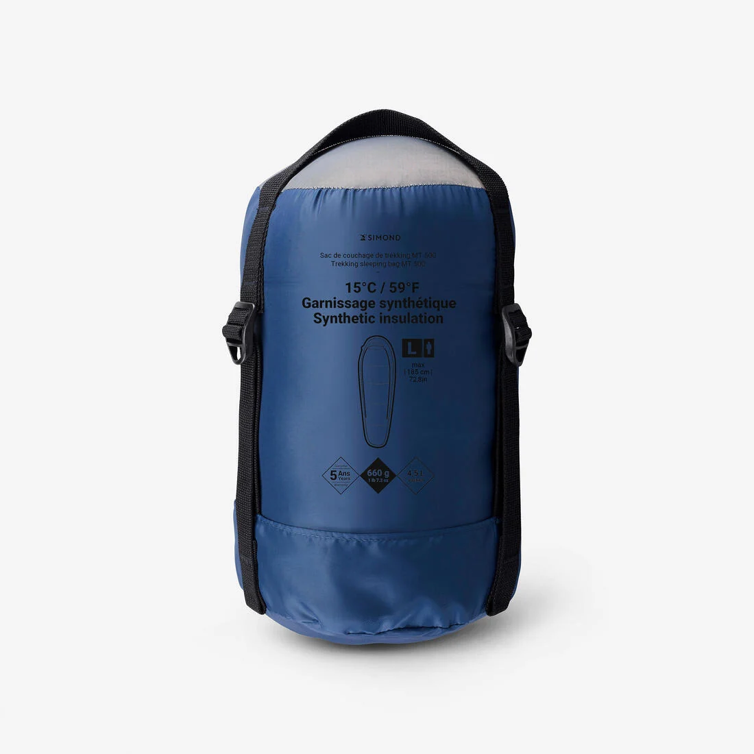15°C trekking sleeping bag, twinnable - MT500 — تصویر 7