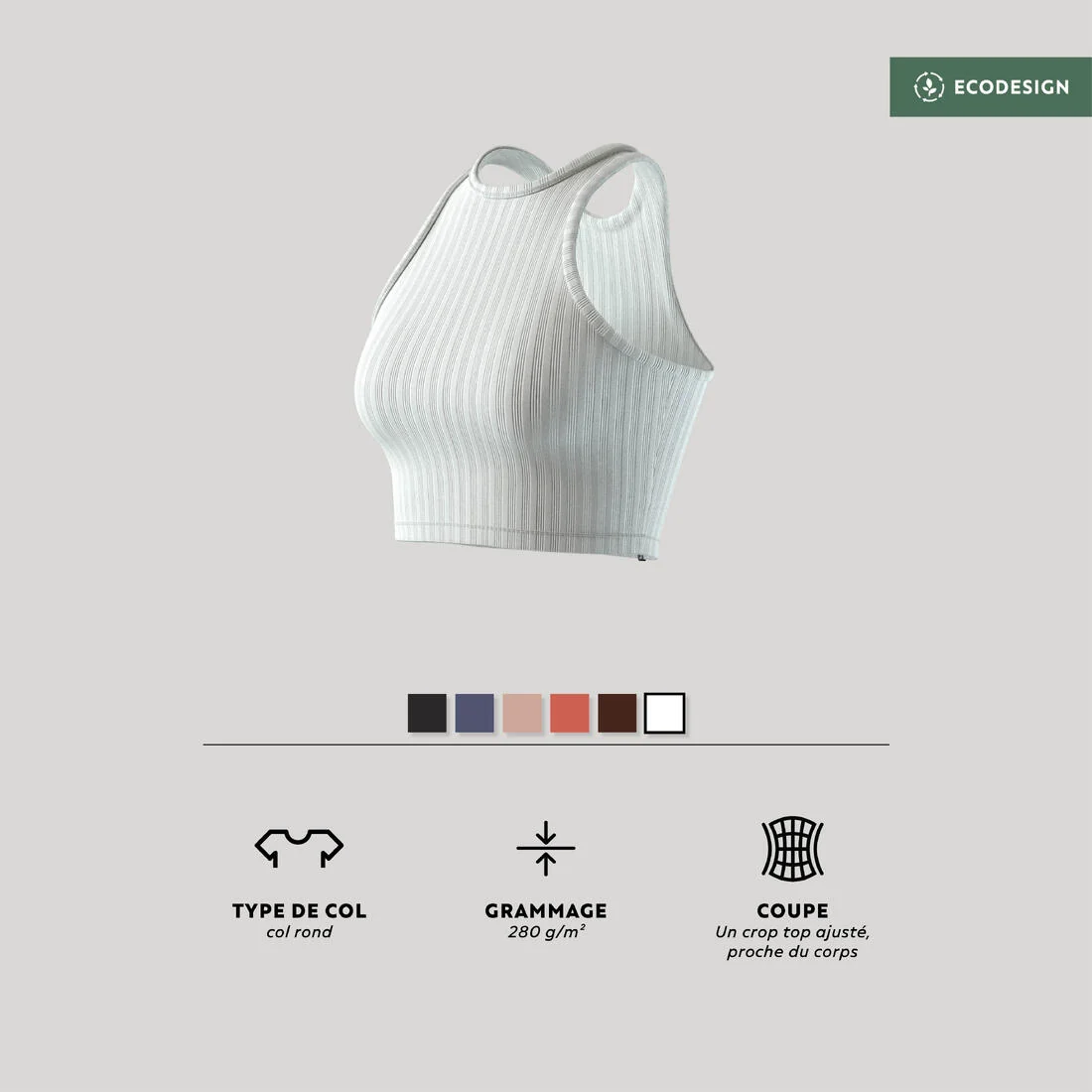 Women's Cropped Tank Top — تصویر 4