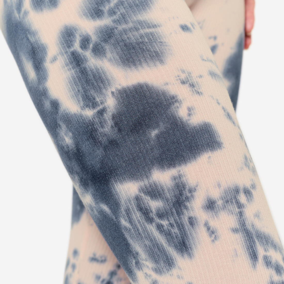 Women's High-Waisted Fitness Leggings - Pink & Blue — تصویر 3