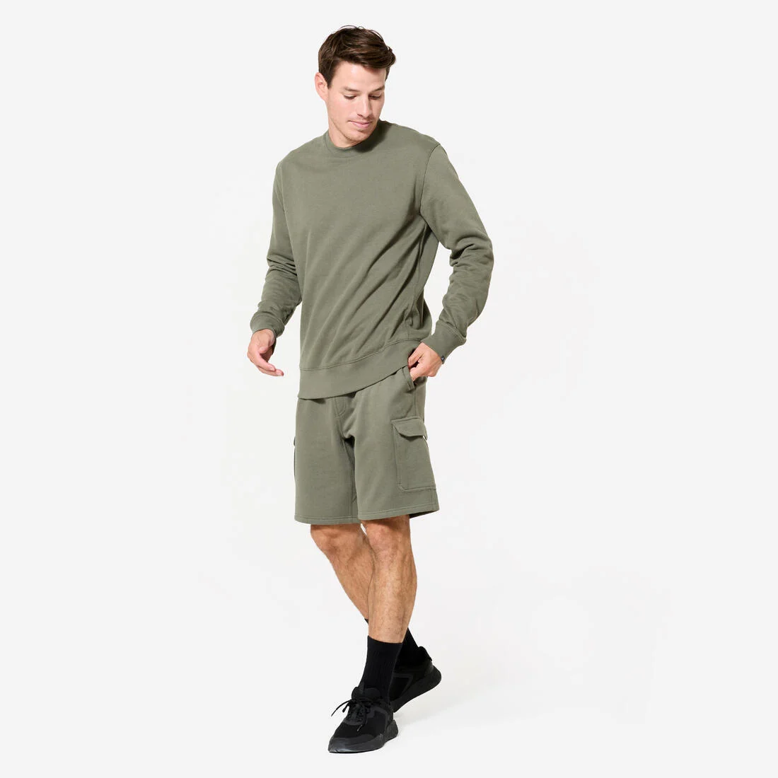 Men's Warm Brushed Fleece Sweatshirt — تصویر 6
