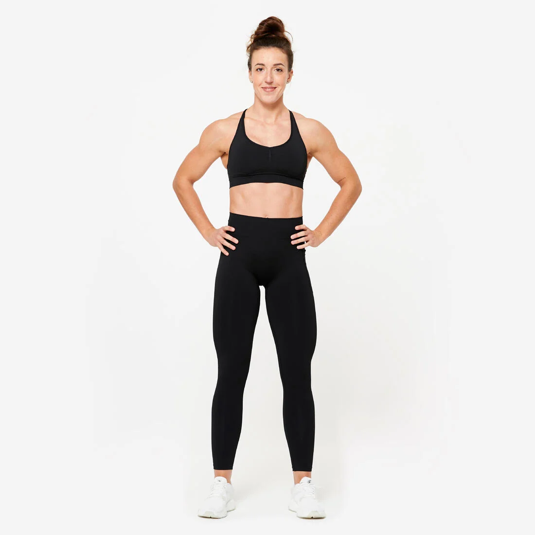 Women's high-waisted seamless push-up sports leggings — تصویر 6