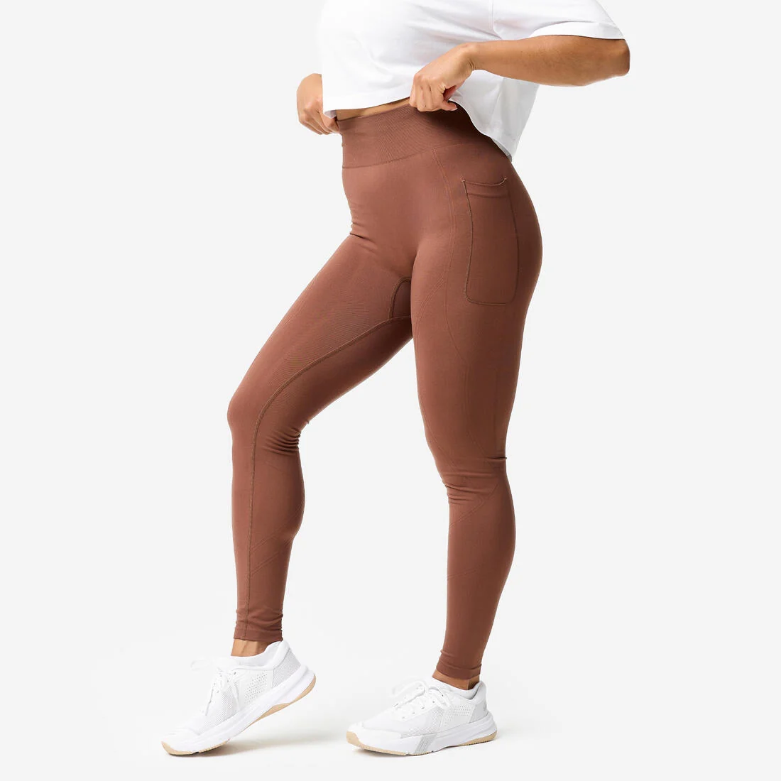 Women's high-waisted seamless push-up sports leggings — تصویر 2