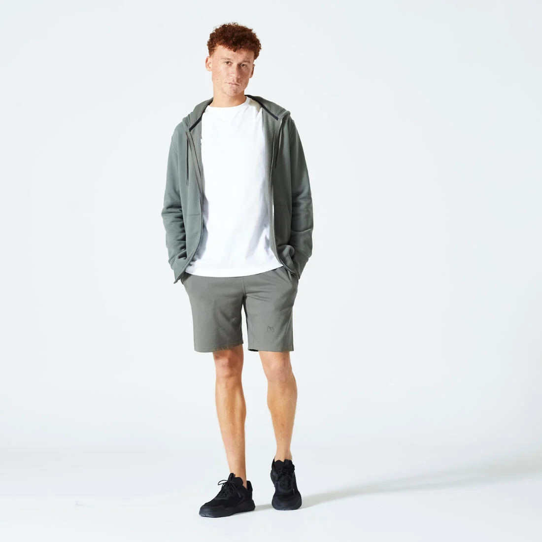 Men's Fleece Zip-Up Fitness Hoodie — تصویر 6