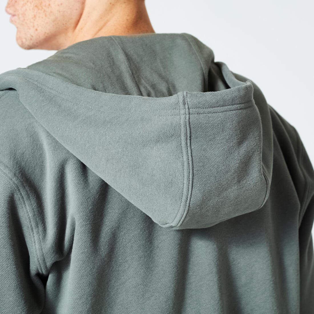 Men's Fleece Zip-Up Fitness Hoodie — تصویر 7