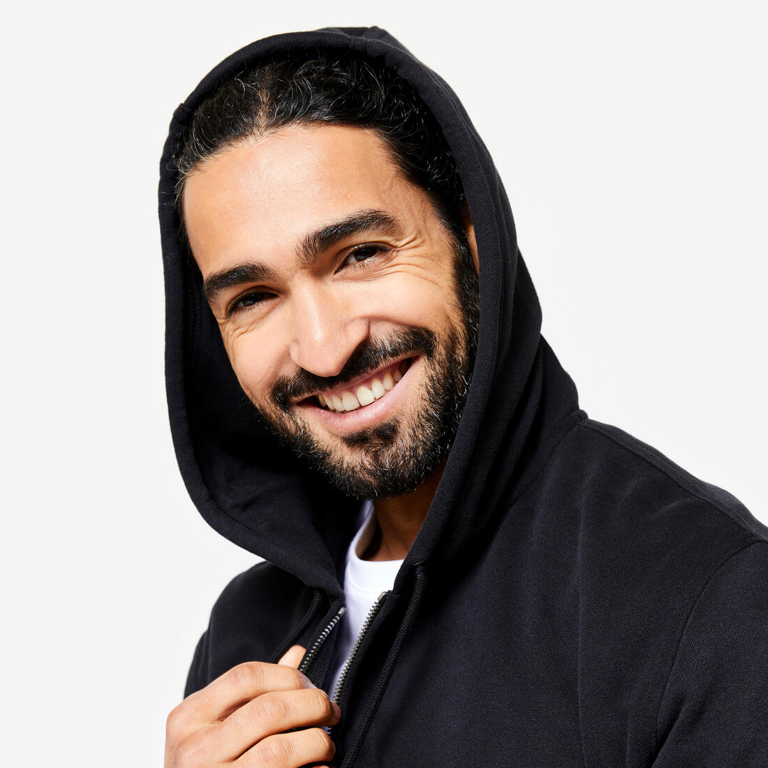 Men's Fleece Zip-Up Fitness Hoodie — تصویر 8