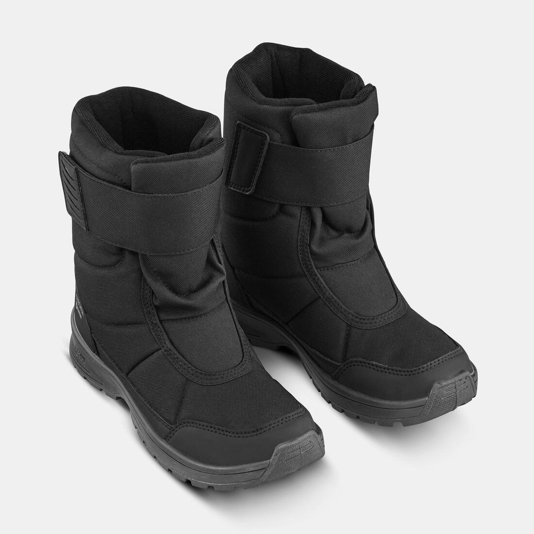 Kids’ warm, waterproof snow boots, sizes UK JR 7-5, SH100 rip-tab — تصویر 4
