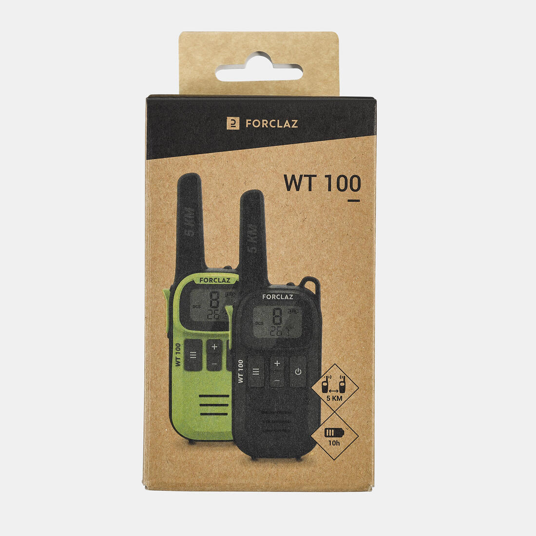 Pair of USB rechargeable walkie talkies - 5 km - WT100 — تصویر 2
