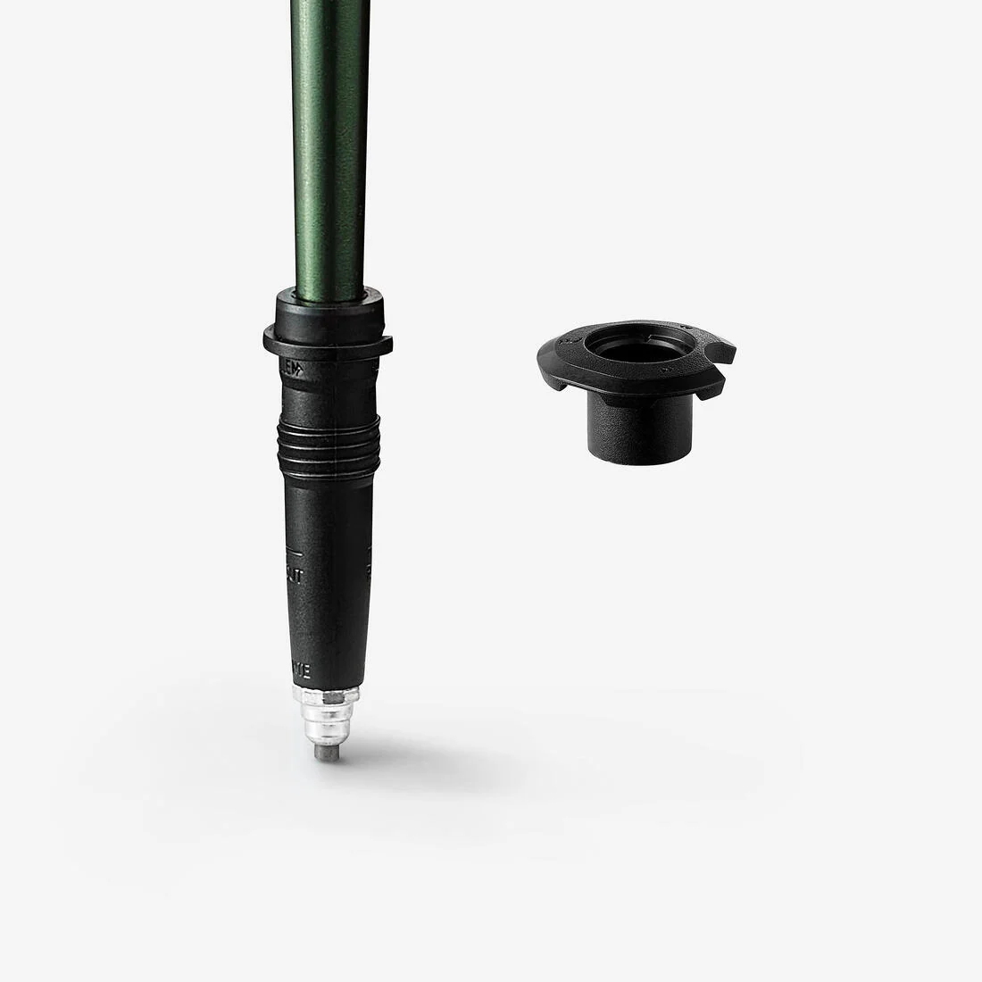 1 Hiking Pole - MT100 Ergonomic Green — تصویر 4