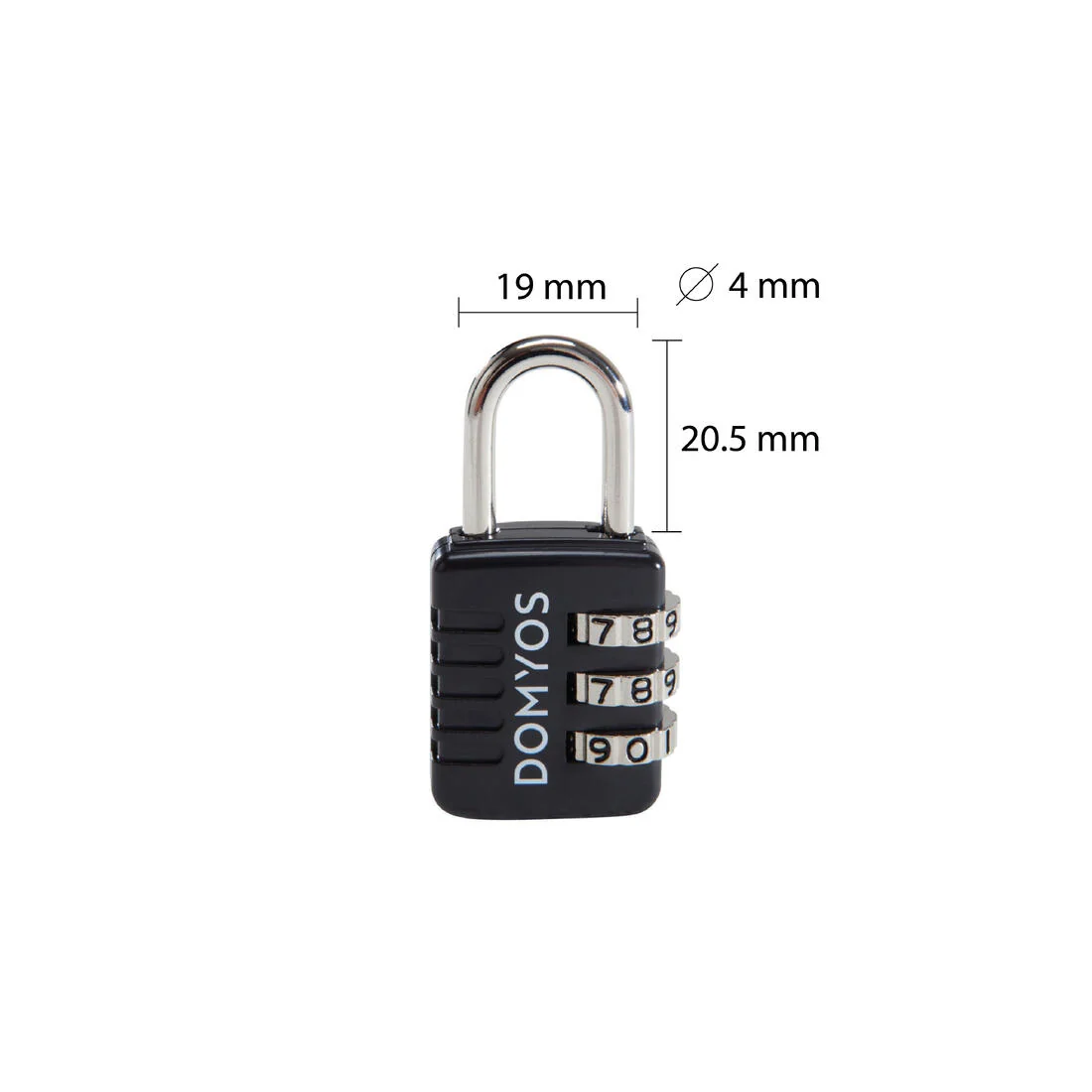 Combination Padlock - Black — تصویر 5