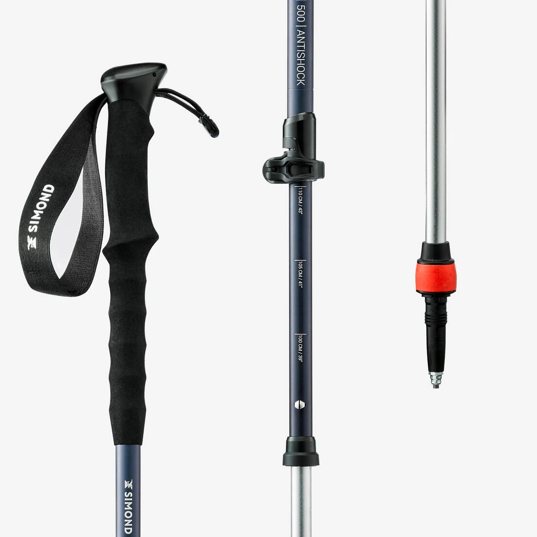 Shock-absorption hiking pole, MT500 shockproof — تصویر 3