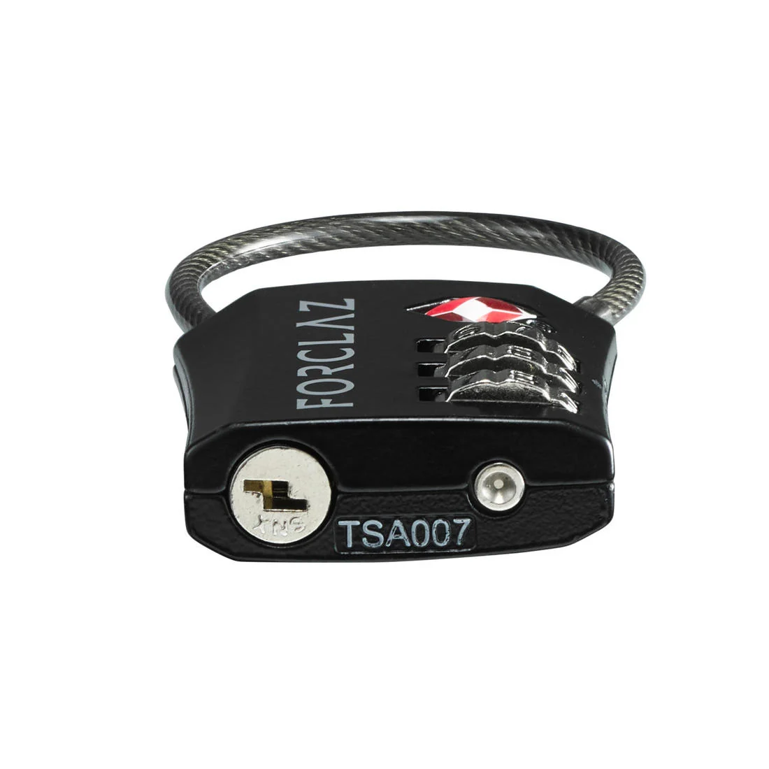 Cable travel combination lock, Travel TSA - Black — تصویر 4