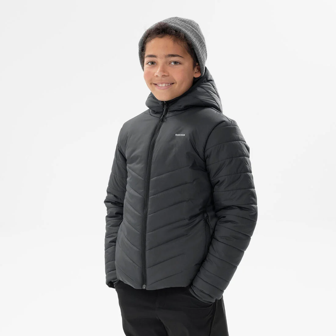 KIDS’ PADDED HIKING JACKET - HYBRID AGED 7-15 — تصویر 7