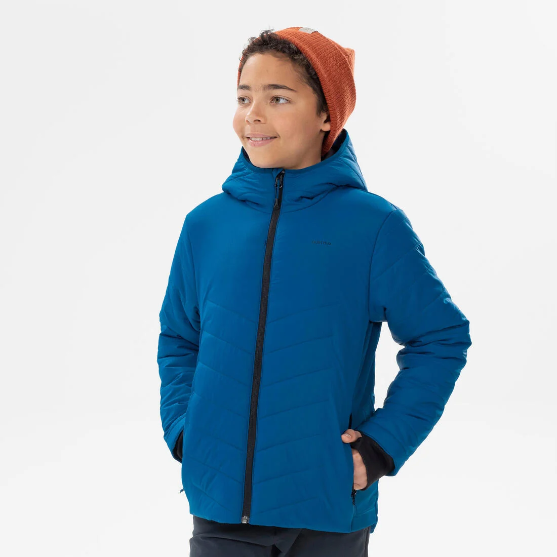 KIDS’ PADDED HIKING JACKET - HYBRID AGED 7-15 — تصویر 6