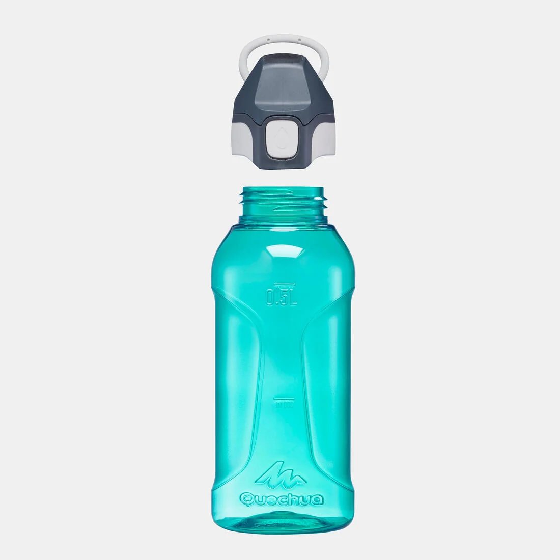 0.5 L Ecozen® kids’ stain. steel water flask 500 with instant stopper for hiking — تصویر 2