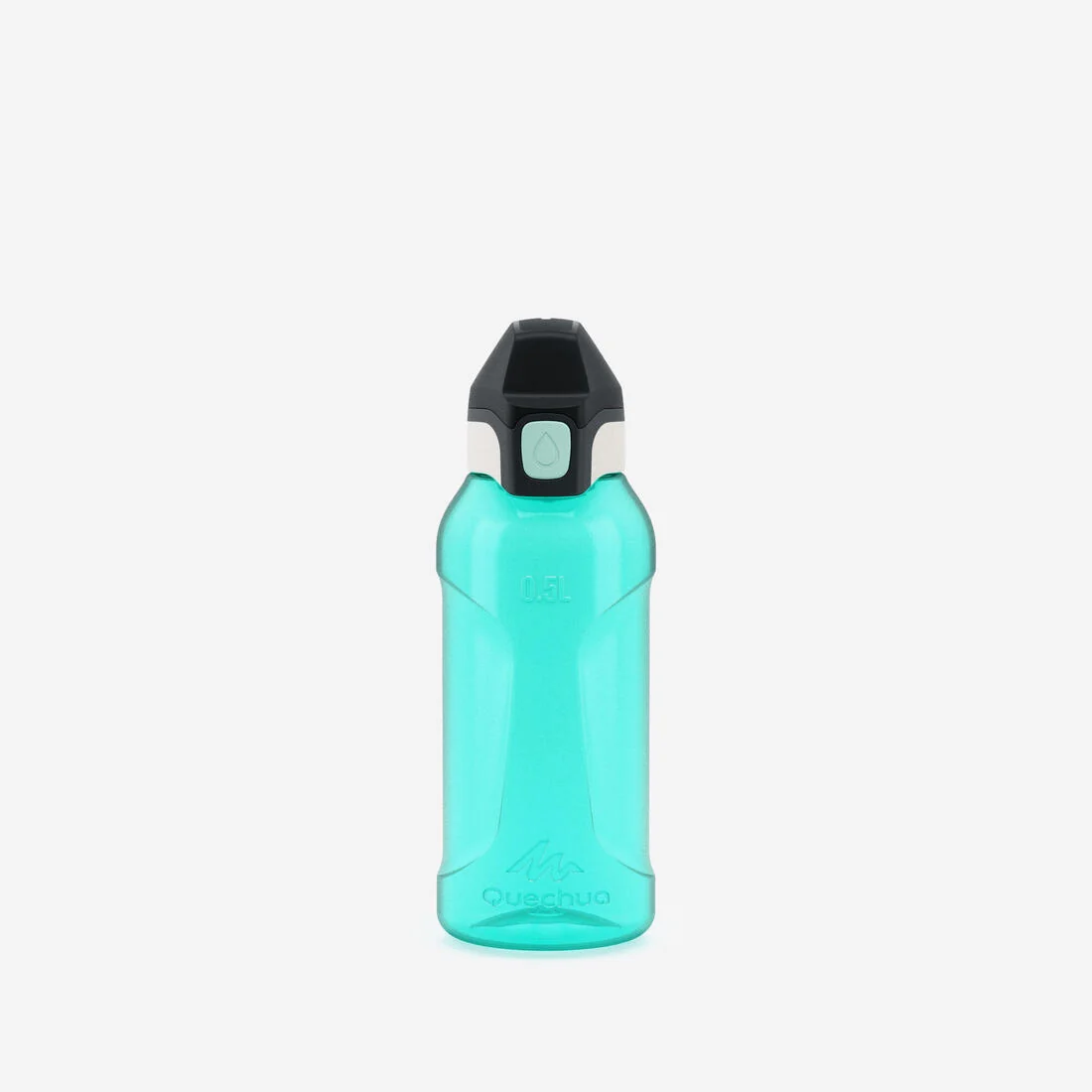 0.5 L Ecozen® kids’ stain. steel water flask 500 with instant stopper for hiking — تصویر 1