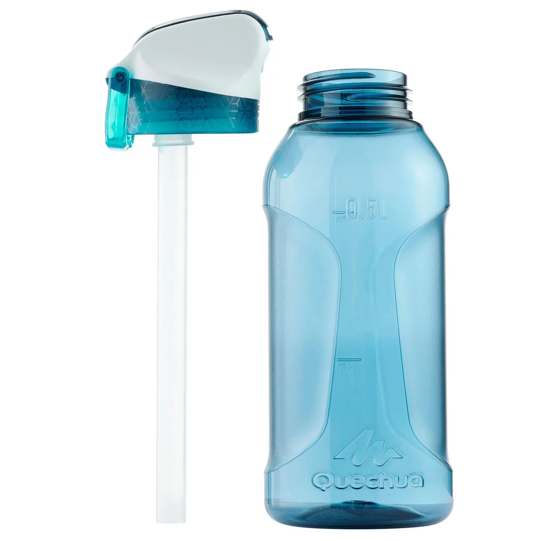 0.5 L Kids’ Ecozen® Water Flask 500 with instant cap, pipette & straw for hiking — تصویر 3