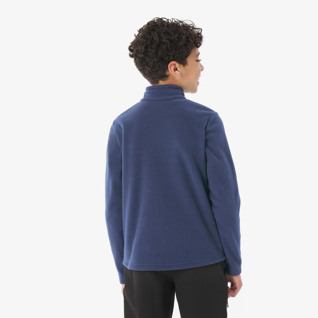 Kids’ hiking fleece jacket MH100 Half Zip - 7-15 years — تصویر 8