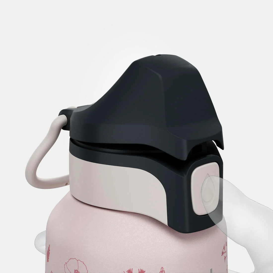 Kids' 0.6 L stainless steel (75% recycled) water bottle with a snap-on cap — تصویر 8