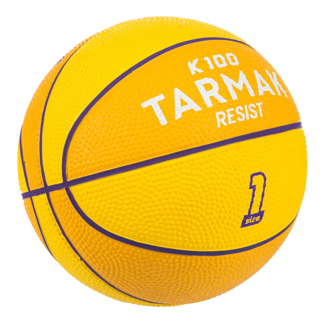 Kids' Basketball Size 1 K100 Rubber — تصویر 2