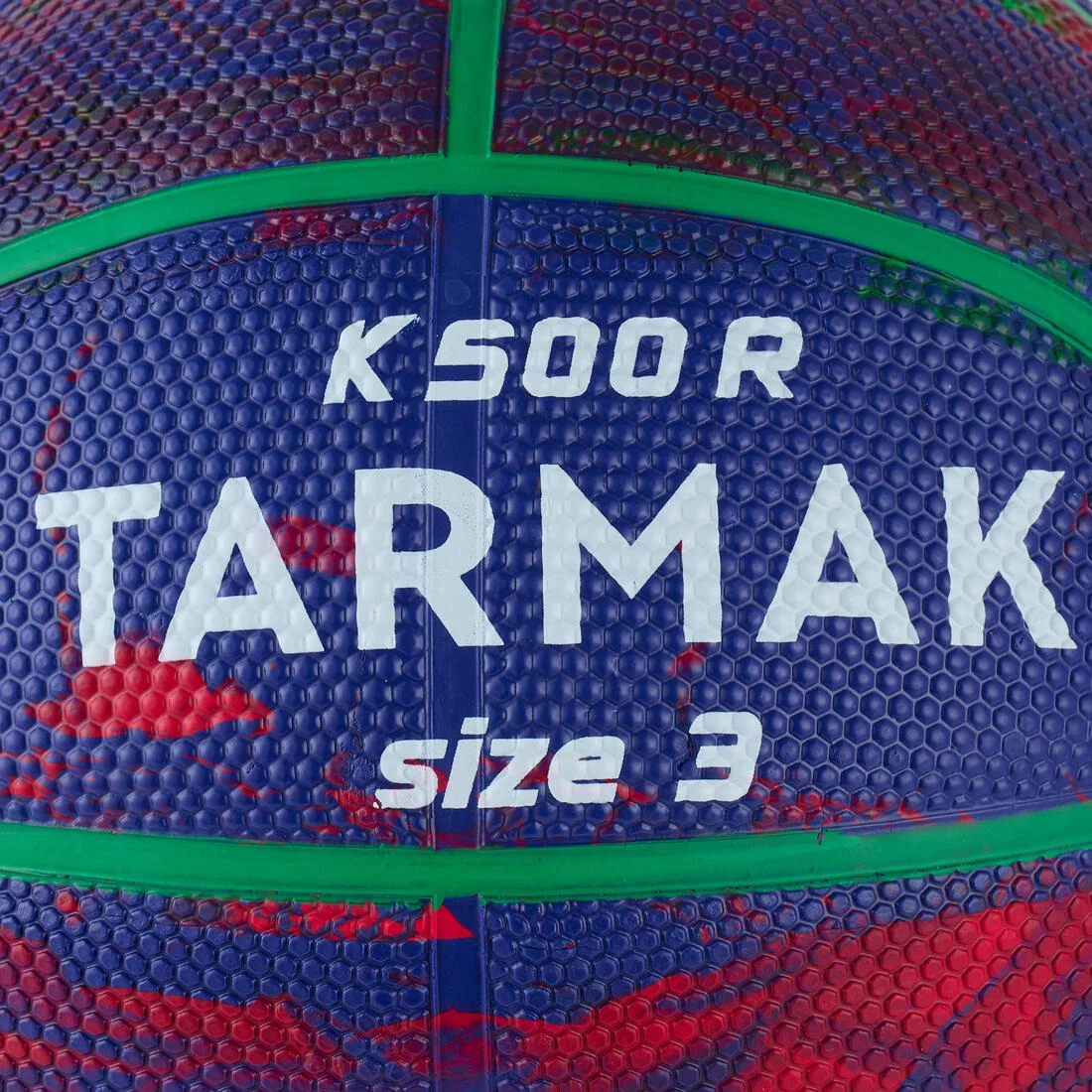 Size 3 Basketball K500R - Purple/Red/Green — تصویر 5