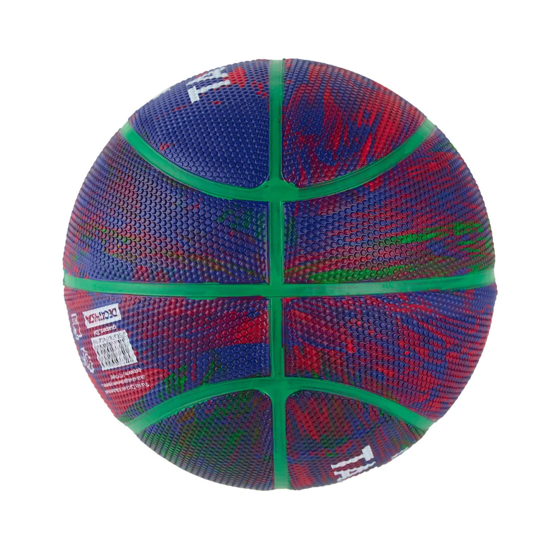 Size 3 Basketball K500R - Purple/Red/Green — تصویر 3