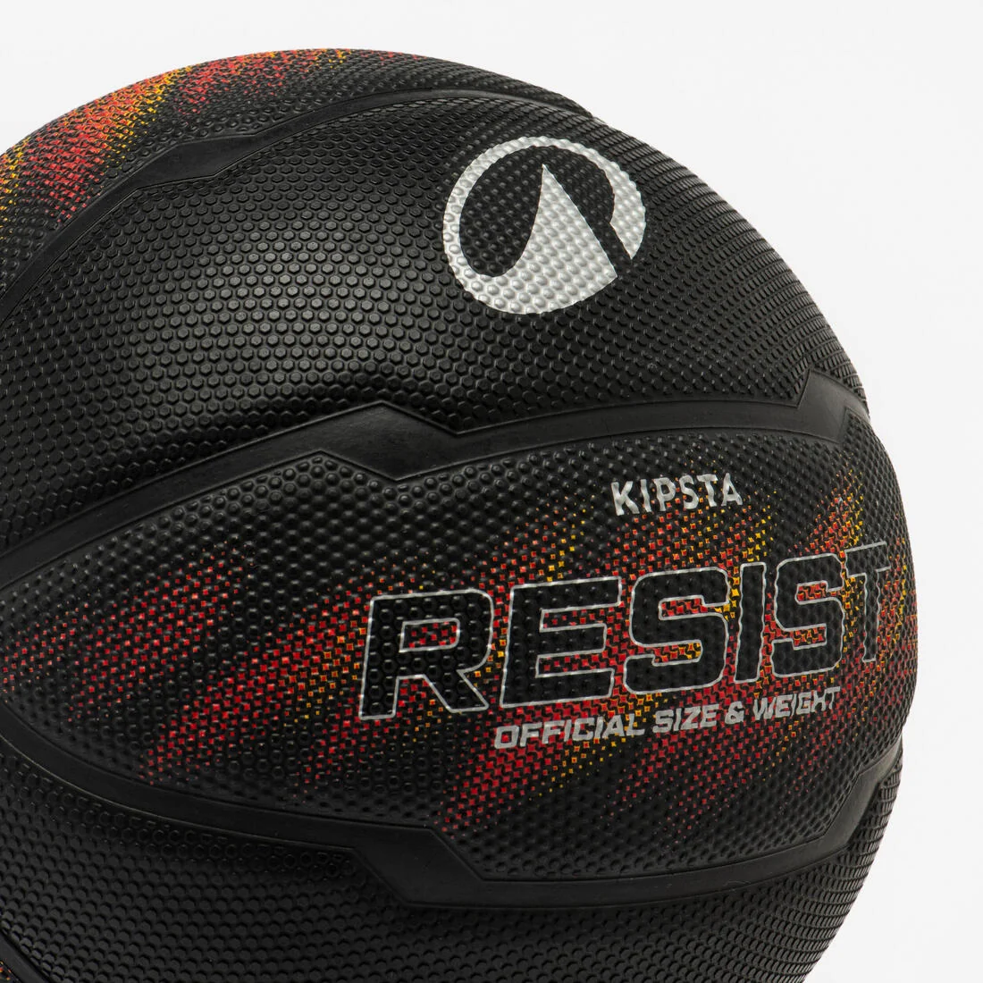 Size 5 Basketball Resist R500 - Black/Orange — تصویر 4