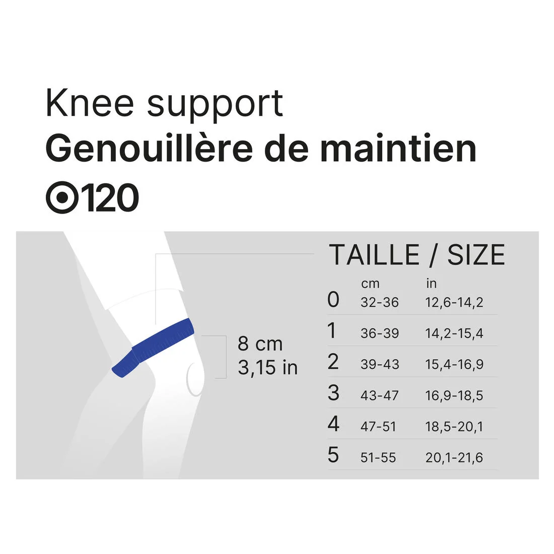 Right or left knee support with side reinforcements — تصویر 2