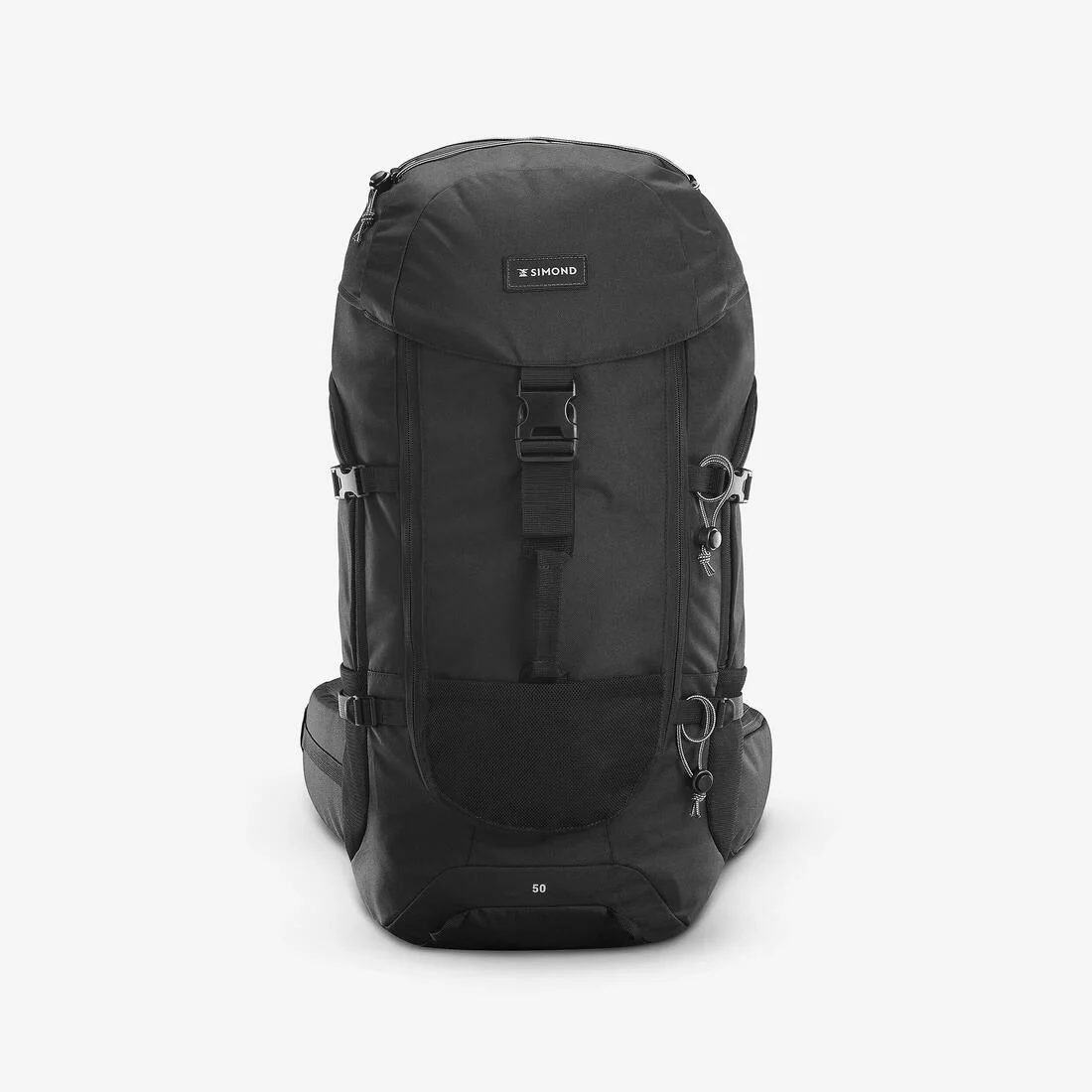 50L Hiking Backpack Black - MT100 — تصویر 2