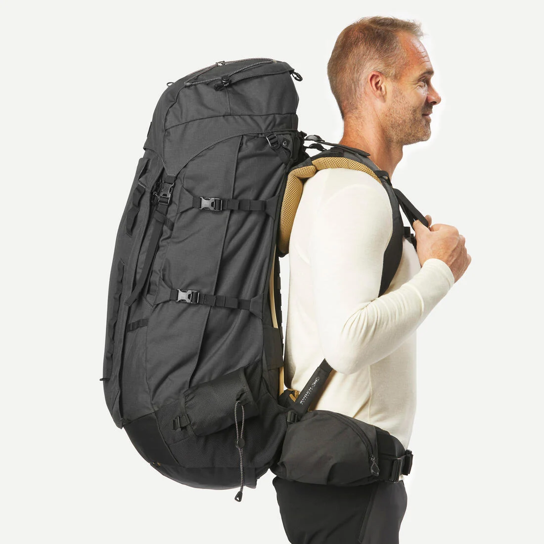 Men's Trekking 70+10L Backpack MT900 Symbium — تصویر 7