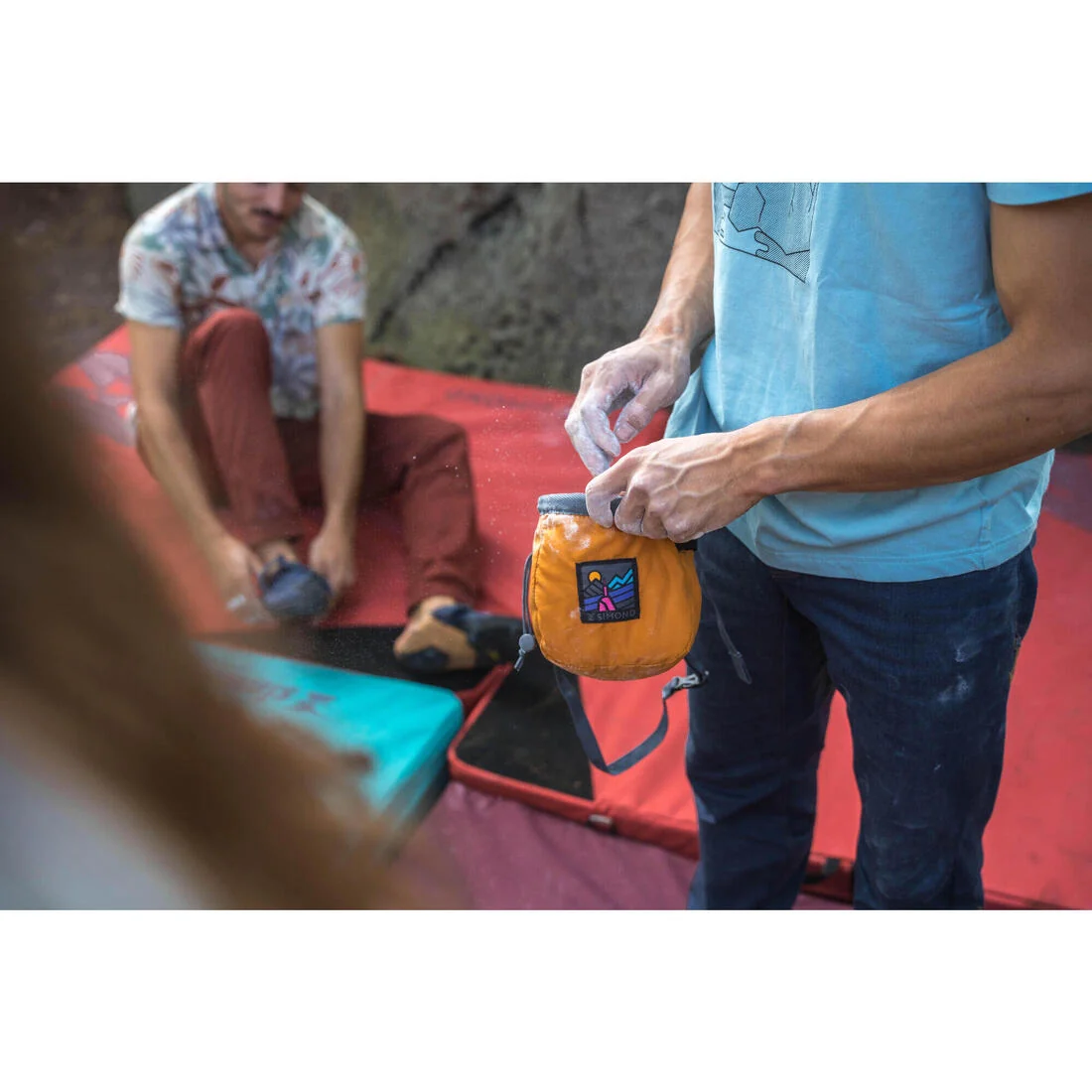 CLIMBING CHALK BAG VERTIKA SIZE L - OCHRE — تصویر 6