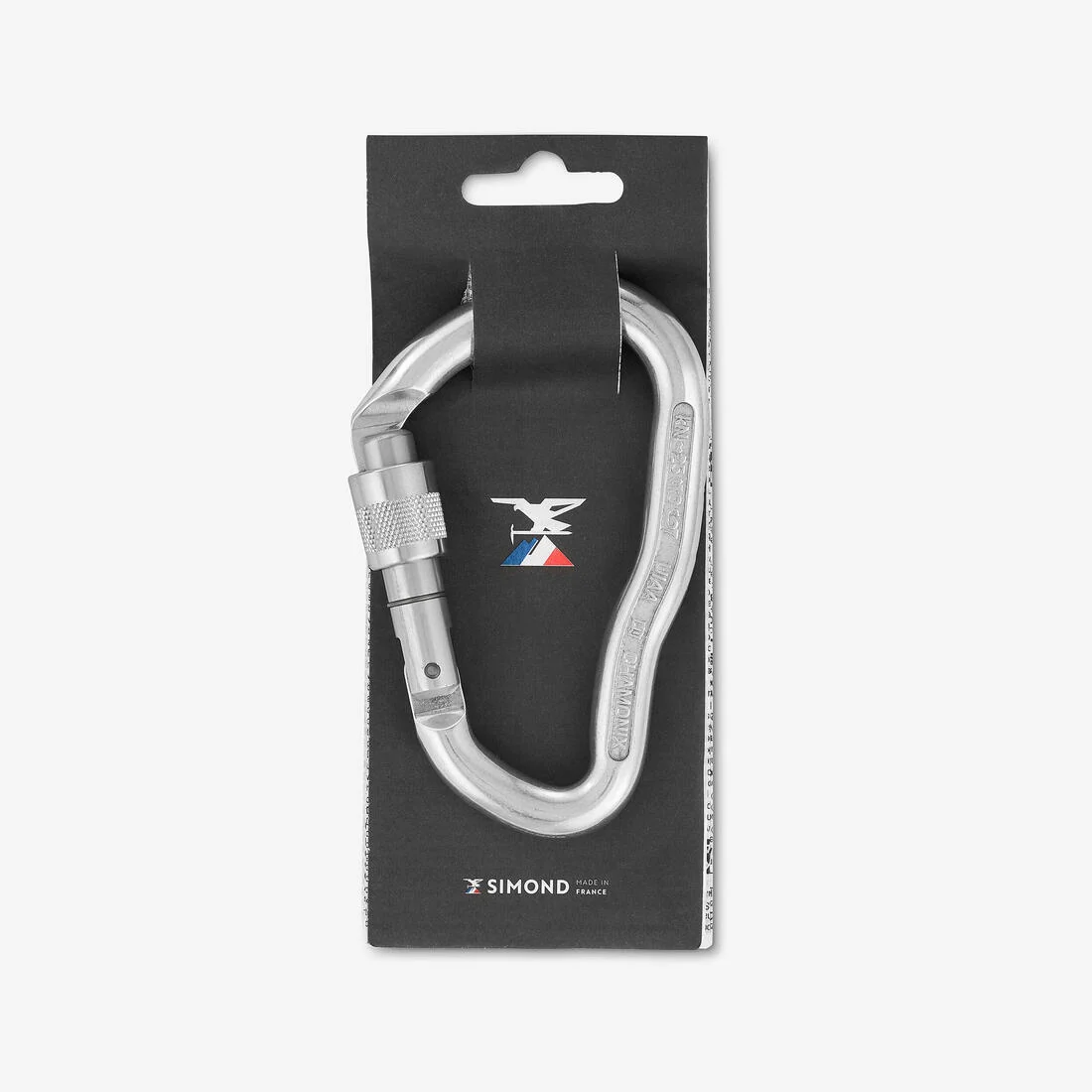 HMS mountaineering and climbing screwgate carabiner goliath secure grey — تصویر 5