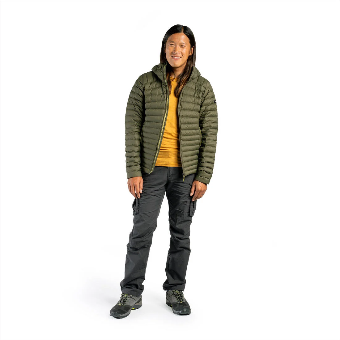 Men’s hiking hooded down jacket -5°C MH100 — تصویر 4