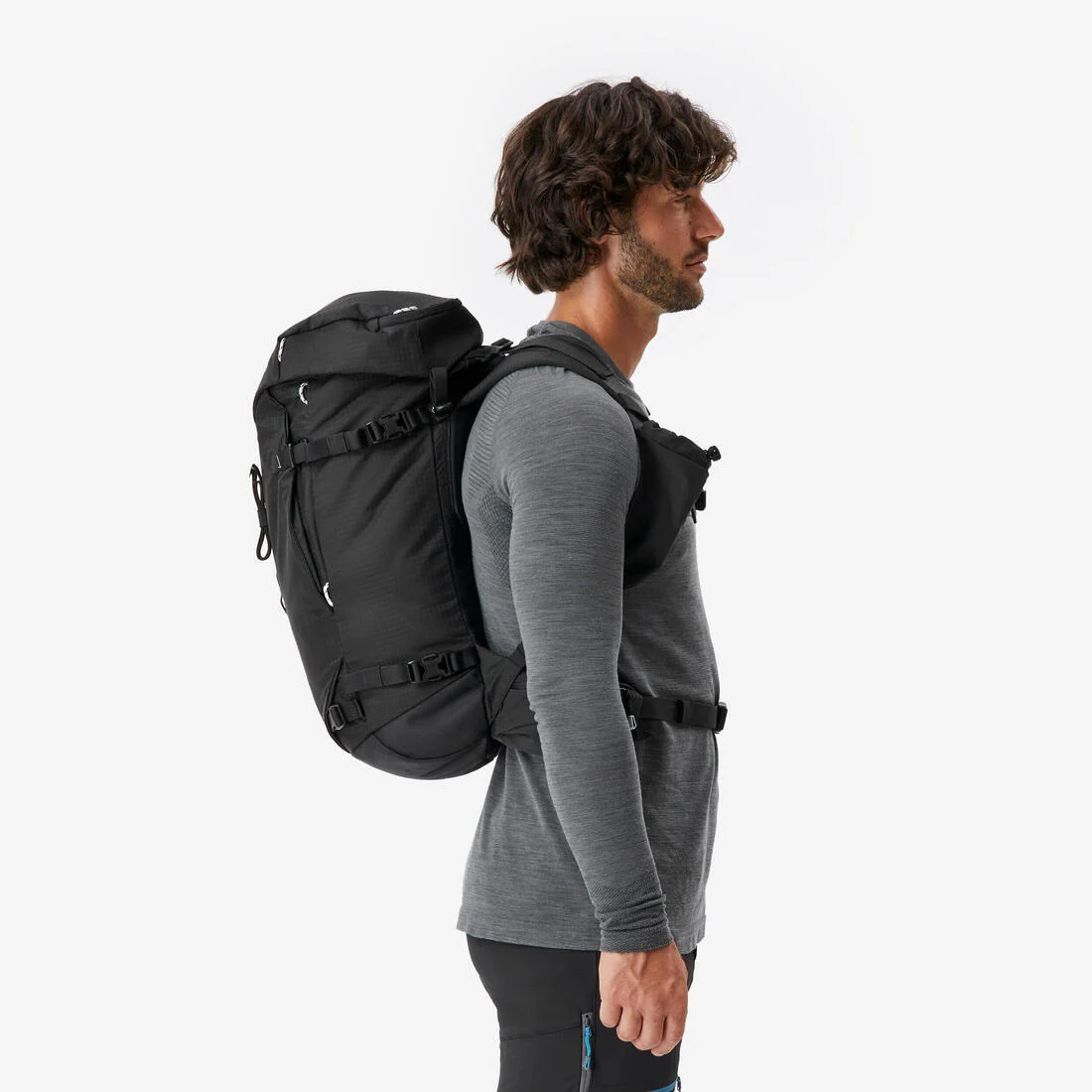 Versatile and modular mountaineering backpack, Alpinism 33 Black — تصویر 4