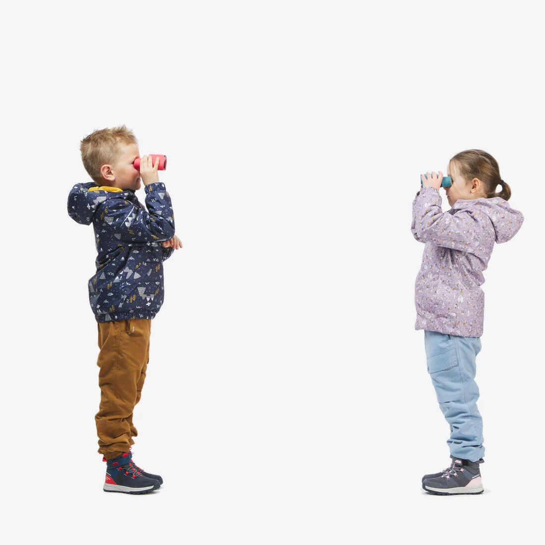 Kids’ waterproof winter jacket 100, 2-5 years - Blue — تصویر 3