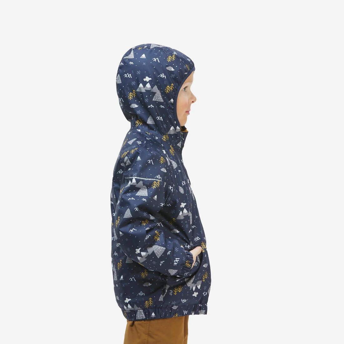 Kids’ waterproof winter jacket 100, 2-5 years - Blue — تصویر 5